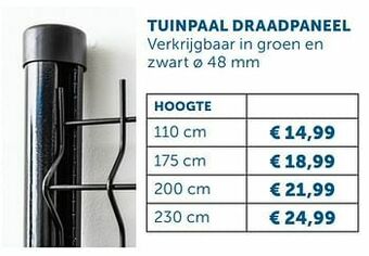 Zelfbouwmarkt Tuinpaal draadpaneel aanbieding