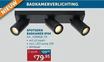 Zelfbouwmarkt Spotserie badkamer ip44 2 spots aanbieding