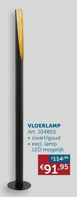 Zelfbouwmarkt Vloerlamp aanbieding