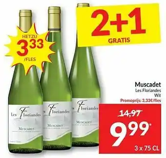 Intermarché Muscadet les floriandes wit aanbieding