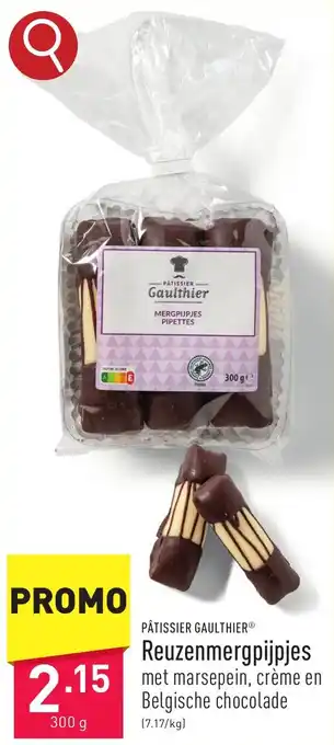 ALDI PÂTISSIER GAULTHIER Reuzenmergpijpjes 300g aanbieding