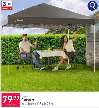 ALDI BELAVI Partytent waterdichte stof, 3 x 3 x 2,7 m aanbieding