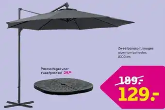 Leen Bakker Zweefparasol Limoges aanbieding