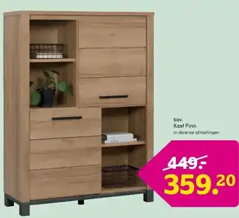 Leen Bakker Kast Finn aanbieding