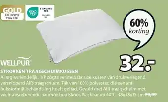 Jysk STROKKEN TRAAGSCHUIMKUSSEN aanbieding