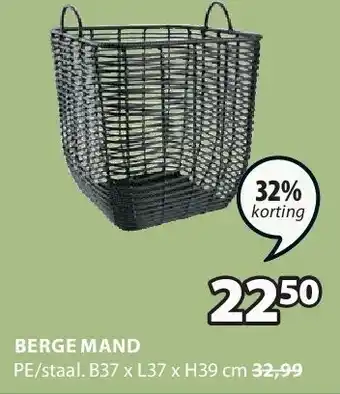 Jysk BERGE MAND aanbieding