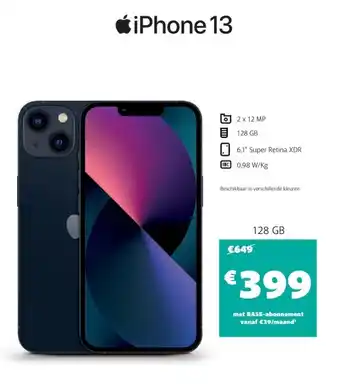 Base iPhone 13 aanbieding