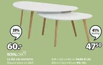 Jysk LEJRE SALONTAFEL aanbieding