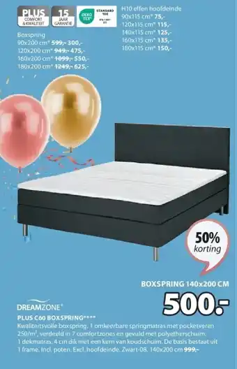 Jysk PLUS C60 BOXSPRING aanbieding