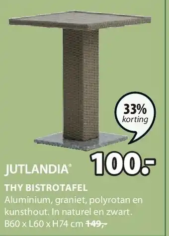 Jysk THY BISTROTAFEL aanbieding