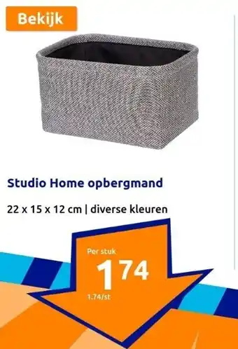 Action Studio Home opbergmand aanbieding