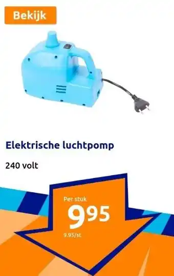 Action Elektrische luchtpomp aanbieding