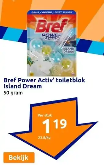 Action Bref Power Activ' toiletblok Island Dream aanbieding