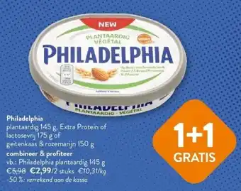 OKay Philadelphia plantaardig 145 g aanbieding