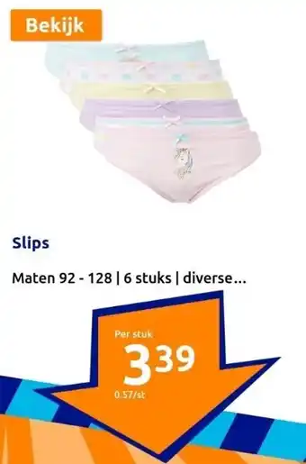 Action Slips aanbieding