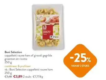 OKay Boni Selection cappelletti rauwe ham aanbieding