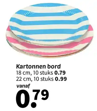 Wibra Kartonnen bord aanbieding