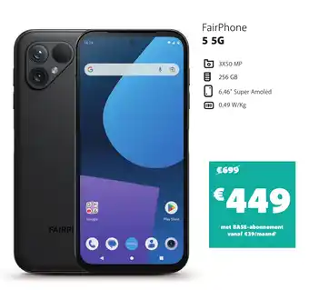 Base FairPhone 5 5G aanbieding