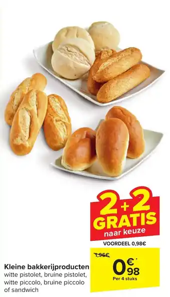 Carrefour Market Kleine bakkerijproducten Per 4 stuks aanbieding