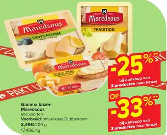 Carrefour Market Gamma kazen Maredsous aanbieding