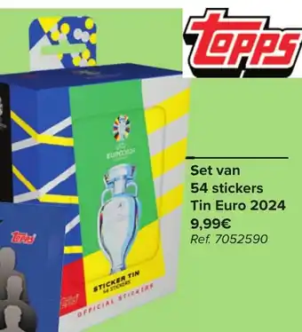 Carrefour Market Set van 54 stickers Tin Euro 2024 ref. 7052590 aanbieding