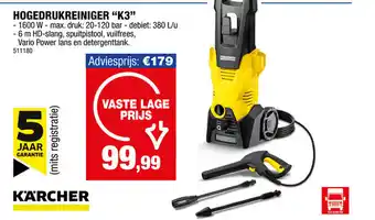 Hubo KARCHER HOGEDRUKREINIGER K3 aanbieding