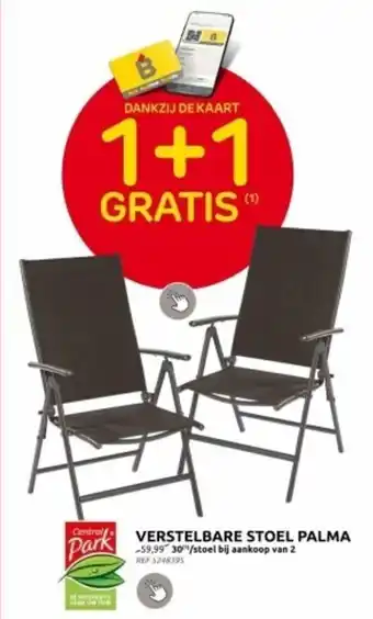 Brico VERSTELBARE STOEL PALMA aanbieding