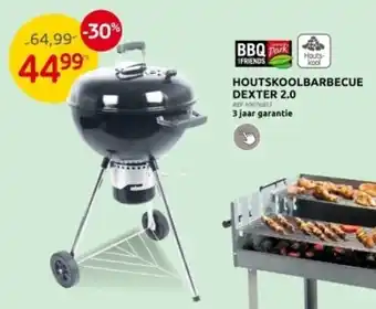 Brico HOUTSKOOLBARBECUE DEXTER 2.0 aanbieding