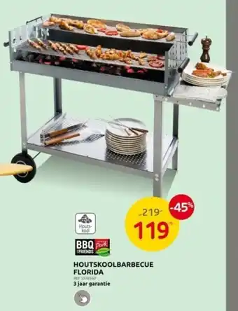 Brico HOUTSKOOLBARBECUE FLORIDA aanbieding