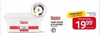 Brico base line VERF MUUR & PLAFOND 2,5L aanbieding