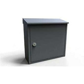 Brico Allux brievenbus ’400’ gepoedercoat staal antraciet aanbieding