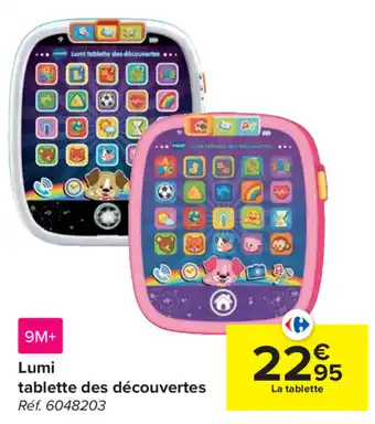 Carrefour Lumi tablette des decouvertes aanbieding