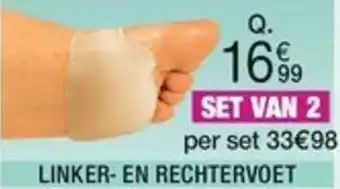 Damart SET VAN 2 VOETKUSSENTJES aanbieding