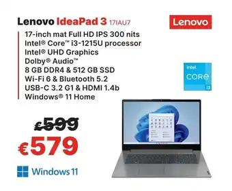 IT Resellers Lenovo IdeaPad 3 171AU7 aanbieding