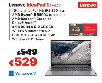 IT Resellers Lenovo IdeaPad 1 15ALC7 aanbieding