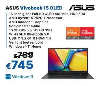 IT Resellers ASUS Vivobook 15 OLED aanbieding