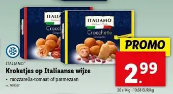 Lidl Kroketjes op Italiaanse wijze aanbieding