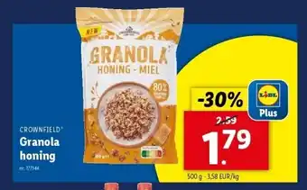 Lidl Granola honing aanbieding