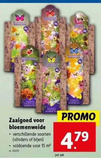 Lidl Zaaigoed voor bloemenweide aanbieding