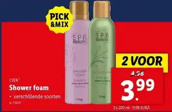 Lidl Shower foam aanbieding