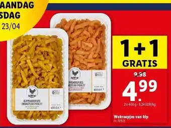 Lidl Wokreepjes van kip aanbieding