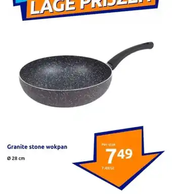 Action Granite stone wokpan aanbieding