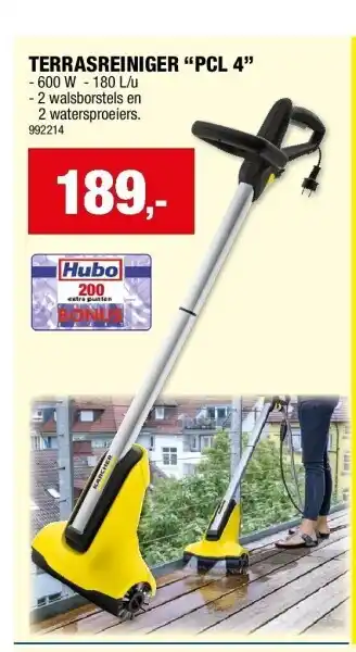 Hubo TERRASREINIGER “PCL 4” aanbieding