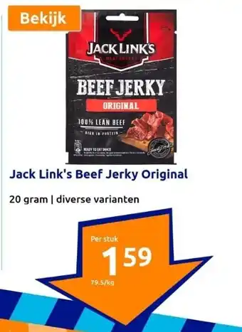 Action Jack Link's Beef Jerky Original aanbieding