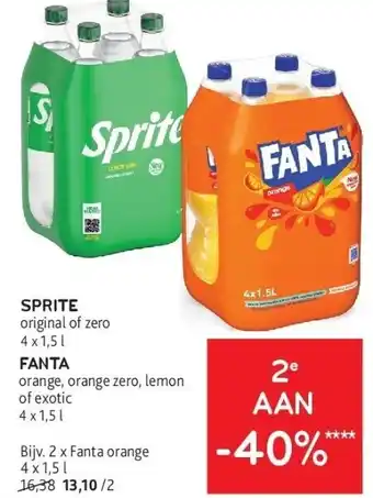 Alvo SPRITE original of zero 4 x 1,5 l aanbieding