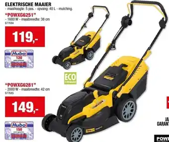 Hubo ELEKTRISCHE MAAIER aanbieding