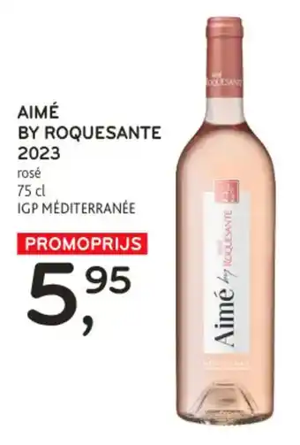 Alvo AIMÉ BY ROQUESANTE 2023 rosé 75 cl IGP MÉDITERRANÉE aanbieding