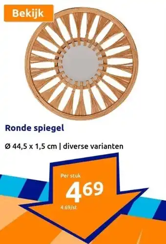 Action Ronde spiegel aanbieding