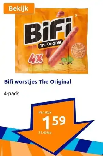 Action Bifi worstjes The Original aanbieding