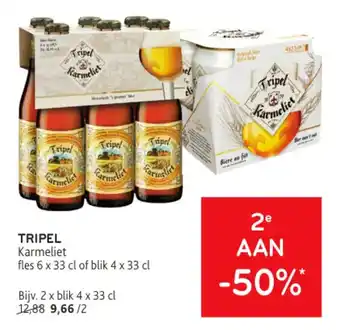 Alvo TRIPEL Karmeliet fles 6 x 33 cl of blik 4 x 33 cl aanbieding